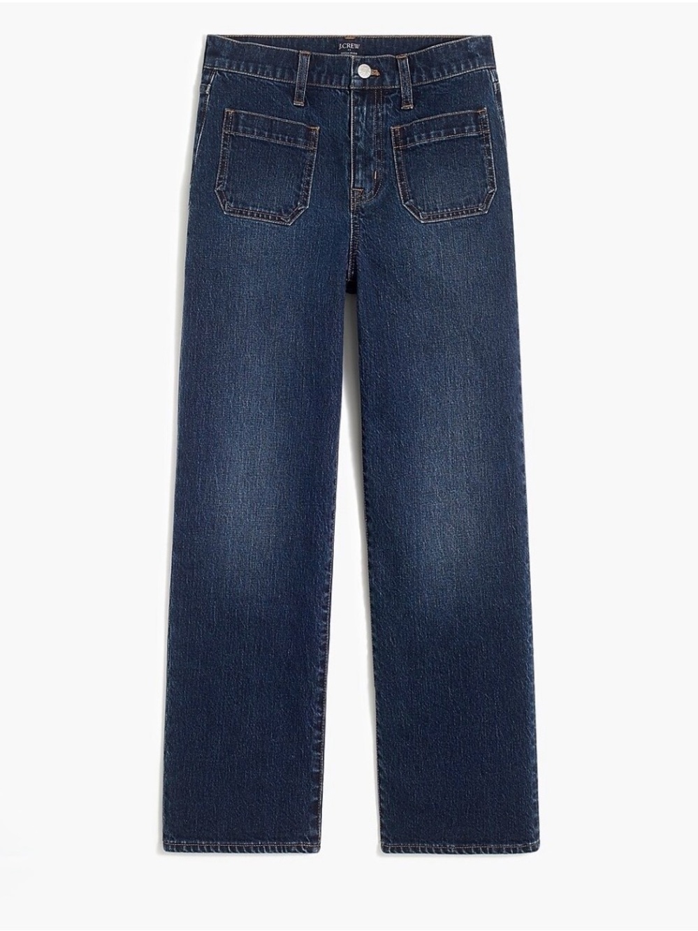 J. Crew Factory Women's Dark Indigo Wide-Leg Jeans